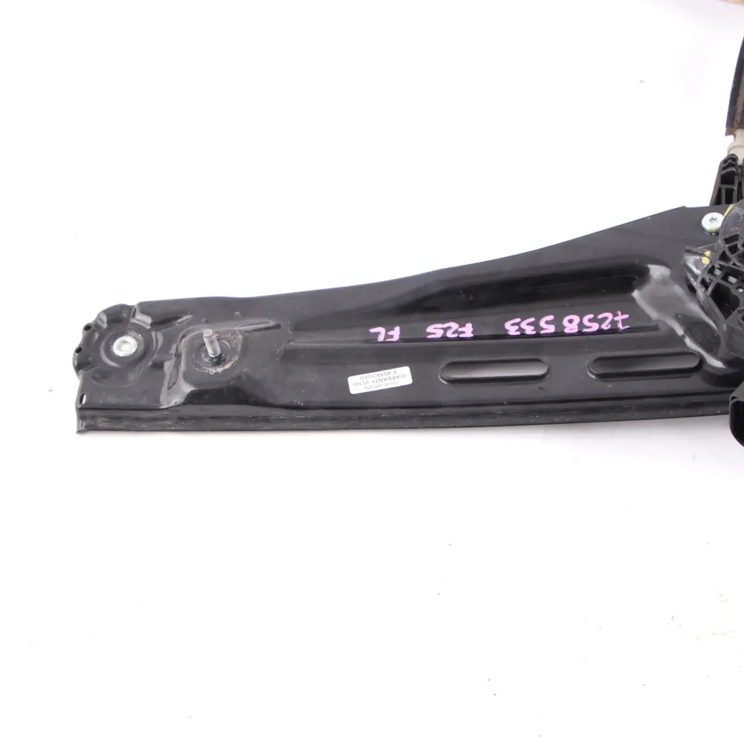 Elevalunas Puerta Delantera Izquierda Regulador Mecanismo Motor para BMW F25 con número de pieza 7258533 BMW F25 Elevalunas Puerta Delantera Izquierda Regulador Mecanismo Motor - SKU 7258533 - Número de pieza 7258533