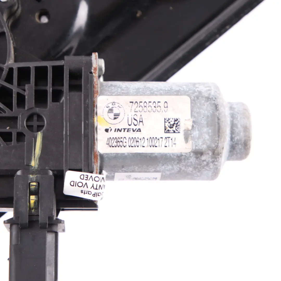 Lève Vitre Arrière Gauche Moteur Régulateur Mécanisme pour BMW X3 F25 à propos du numéro de pièce 7258535 BMW X3 F25 Lève Vitre Arrière Gauche Moteur Régulateur Mécanisme - SKU 7258535 - Numéro de pièce 7258535