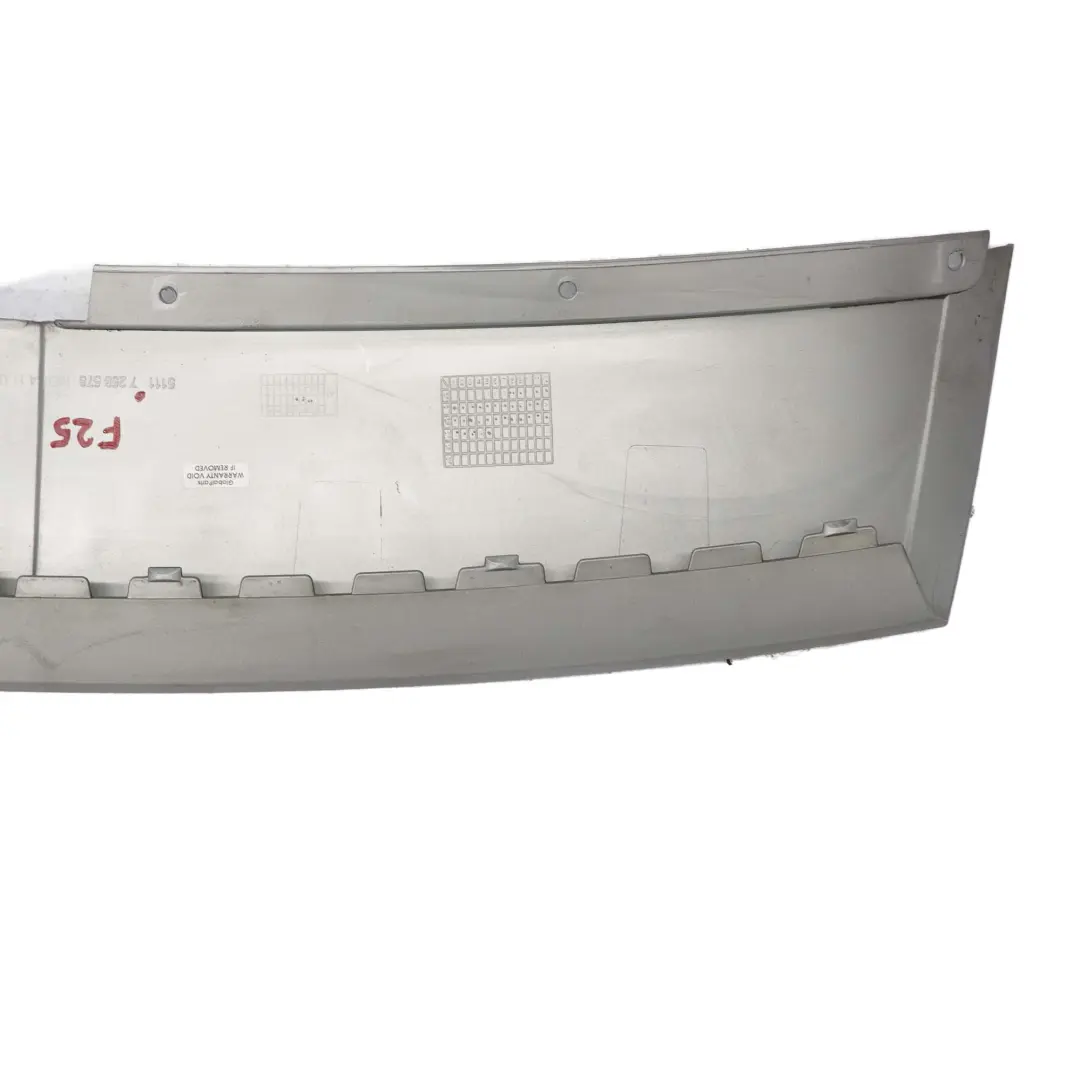 Blende Abdeckung Vorne Stossfänger Befestigung Silber X-Line für BMW X3 F25 mit Teilenummer 7258578 BMW X3 F25 Blende Abdeckung Vorne Stossfänger Befestigung Silber X-Line - SKU 7258578 - Teilenummer 7258578