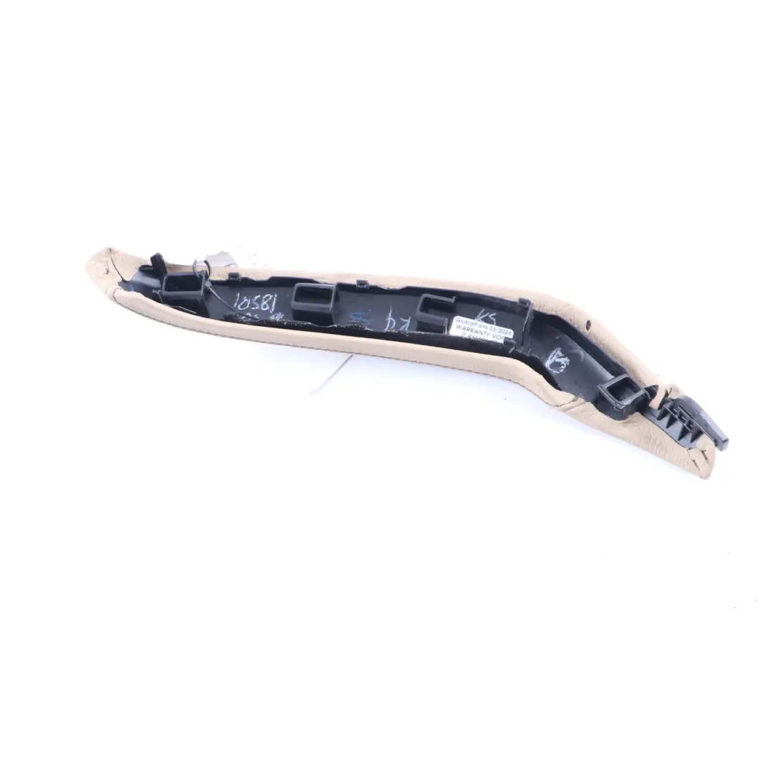 Door Card Interior Handle Cover Grab Right O/S Leather Nevada Beige BMW X3 F25 - SKU 7258786 - Part number 7258786