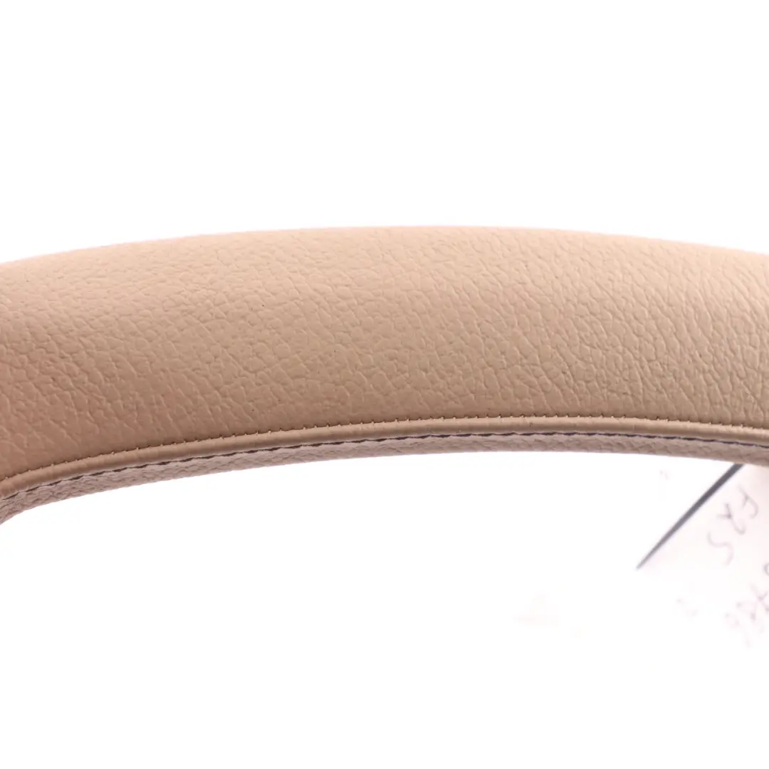 Door Card Interior Handle Cover Grab Right O/S Leather Nevada Beige BMW X3 F25 - SKU 7258786 - Part number 7258786