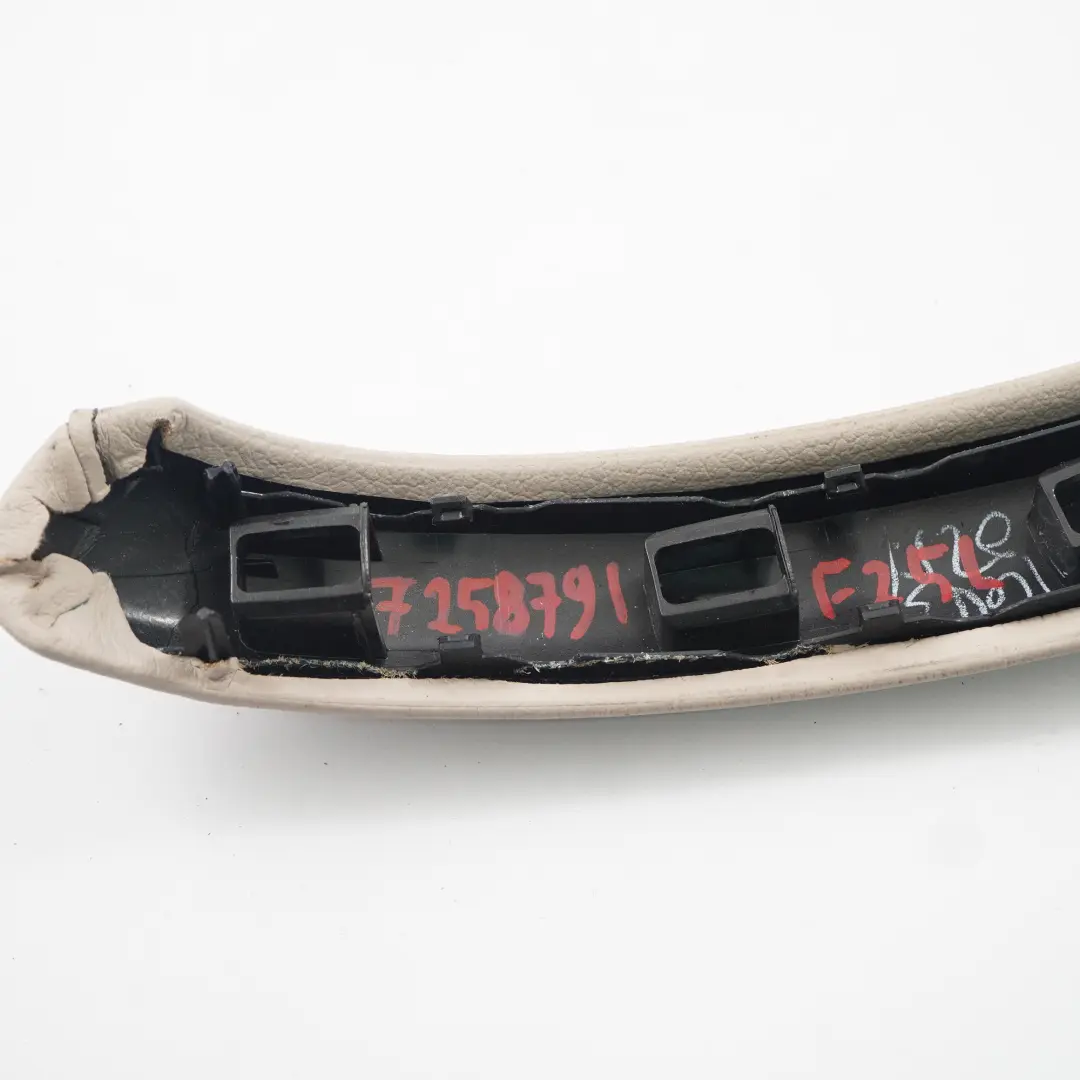 BMW X3 F25 Door Card Interior Handle Cover Grab Left N/S Leather Nevada Oyster - SKU 7258791 - Part number 7258791