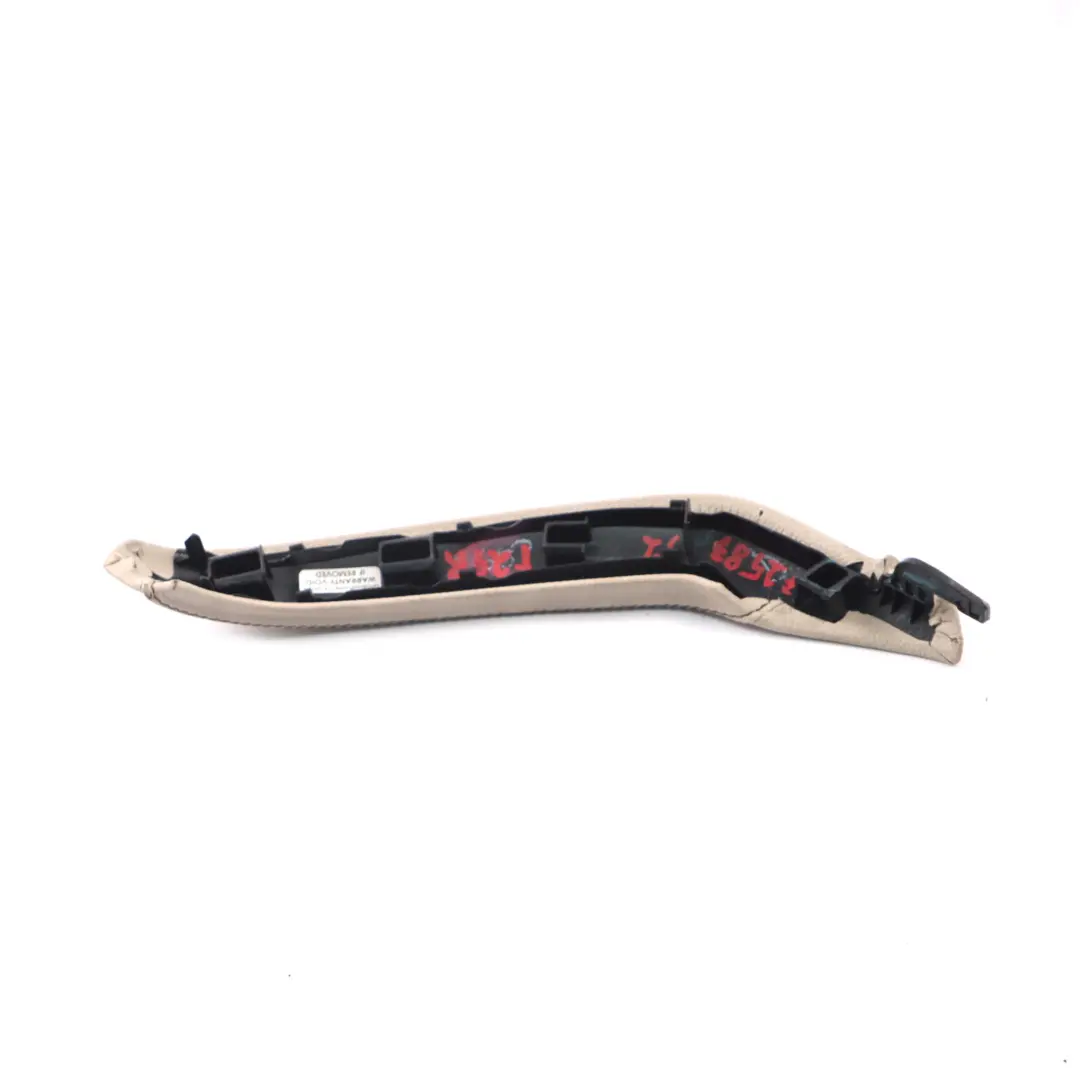 BMW X3 F25 Puerta Tarjeta Interior Cubierta Agarre Derecho Cuero Nevada Oyster - SKU 7258792 - Número de pieza 7258792