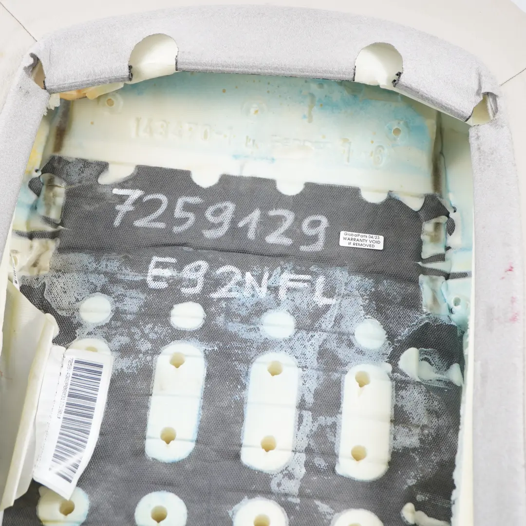 Oparcie Fotela Sport Lewy Przód Skóra do BMW E92 o numerze 7259129 BMW E92 Oparcie Fotela Sport Lewy Przód Skóra - SKU 7259129 - Numer Części 7259129