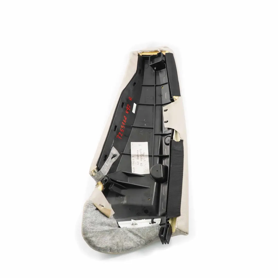 Seitenverkleidung Rücksitz rechts Leder Dakota Oyster für BMW E92 Coupe mit Teilenummer 7259160 BMW E92 Coupe Seitenverkleidung Rücksitz rechts Leder Dakota Oyster - SKU 7259160 - Teilenummer 7259160
