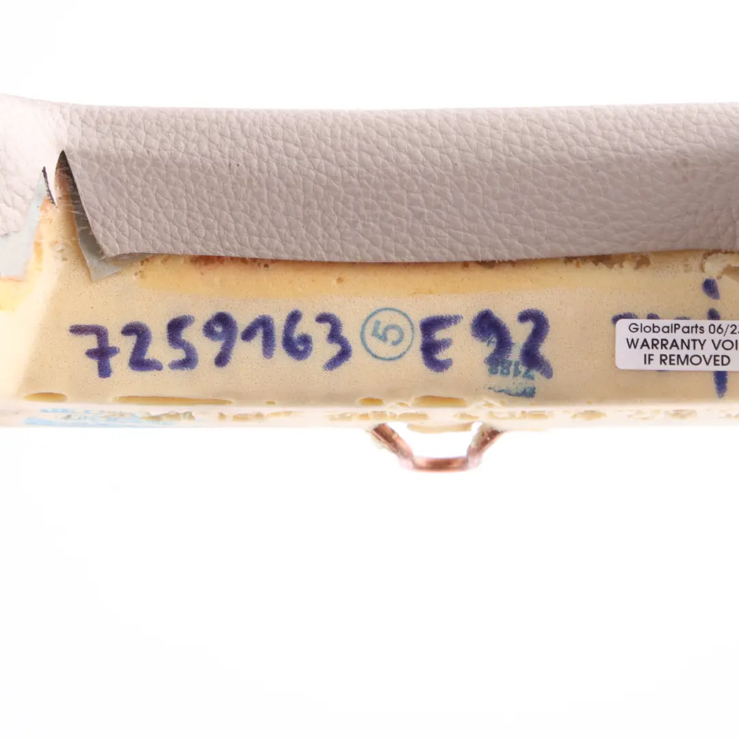 Interior Rear Seat Lower Padding Trim Cover Leather Dakota Oyster to BMW E92 with Part number 7259163 BMW E92 Interior Rear Seat Lower Padding Trim Cover Leather Dakota Oyster - SKU 7259163 - Part number 7259163