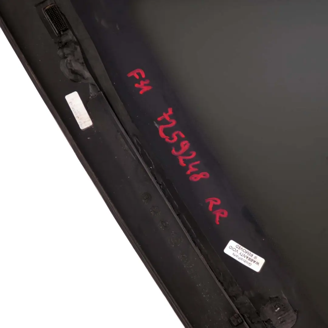 Right O/S Side Window Black AS3 Tinted Glass Chrome Strip to BMW F31 Touring Rear with Part number 7259248 BMW F31 Touring Rear Right O/S Side Window Black AS3 Tinted Glass Chrome Strip - SKU 7259248 - Part number 7259248