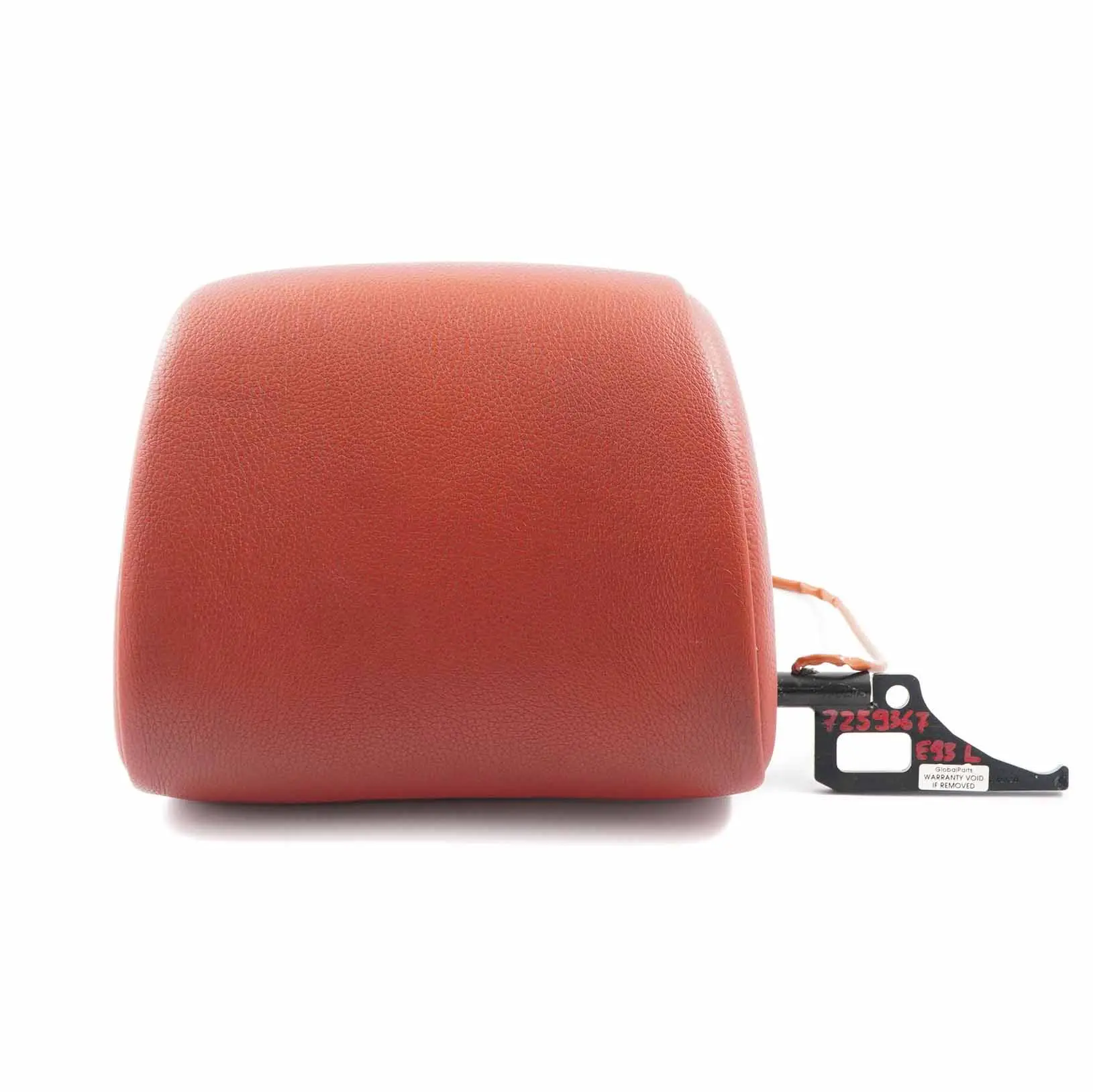 BMW E93 Asiento Delantero Convertible Asiento Izquierdo Cuero Rojo 7259367