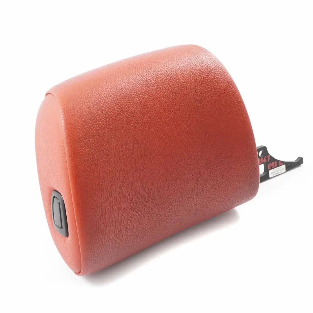 Appui-tête de siège avant gauche en cuir rouge pour BMW E93 à propos du numéro de pièce 7259367 BMW E93 Appui-tête de siège avant gauche en cuir rouge - SKU 7259367 - Numéro de pièce 7259367