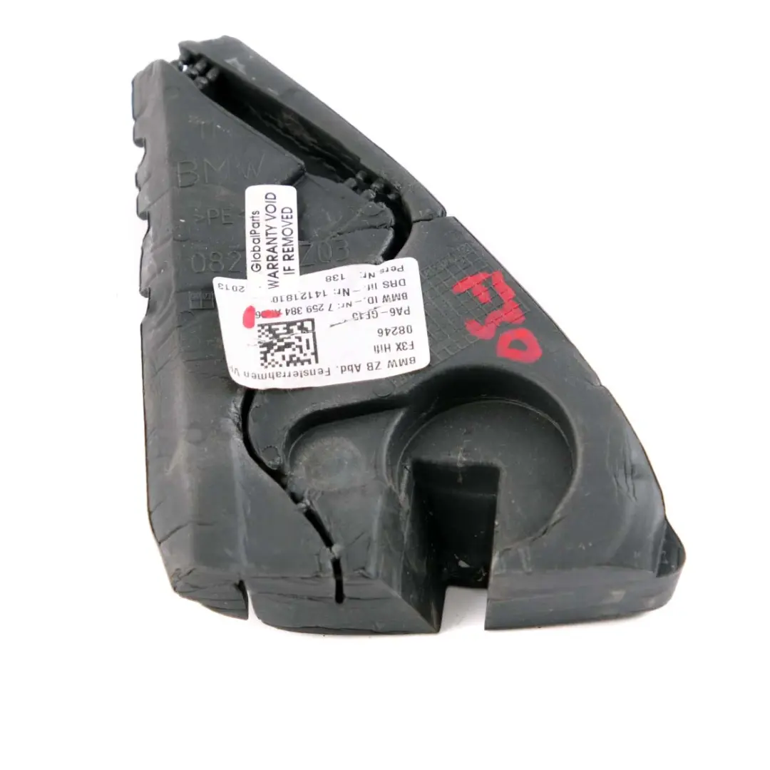 Seal Corner Moulding Interior Right Gasket to BMW 3 Series F30 F31 F80 M3 with Part number 7259384 BMW 3 Series F30 F31 F80 M3 Seal Corner Moulding Interior Right Gasket - SKU 7259384-1 - Part number 7259384