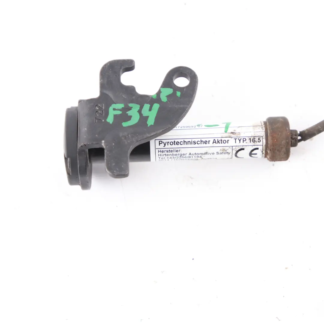 Actuador Capó BMW F22 F23 F34 F82 Capó Derecho Protección Peatones para con número de pieza 7259692 Actuador Capó BMW F22 F23 F34 F82 Capó Derecho Protección Peatones - SKU 7259692-1 - Número de pieza 7259692