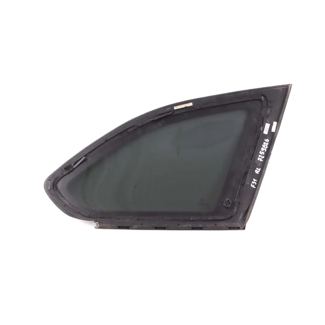 BMW F31 LCI Touring Finestrino Posteriore Sinistro Nero AS3 Vetro - SKU 7259713-1 - Numero di parte 7259713