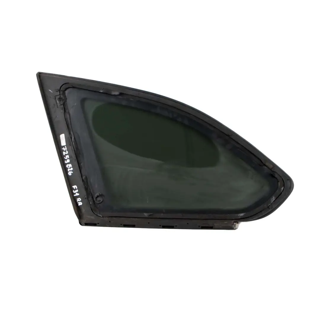 Right O/S Side Window Black AS3 Glass to BMW 3 Series F31 LCI Touring Rear with Part number 7259714 BMW 3 Series F31 LCI Touring Rear Right O/S Side Window Black AS3 Glass - SKU 7259714-1 - Part number 7259714