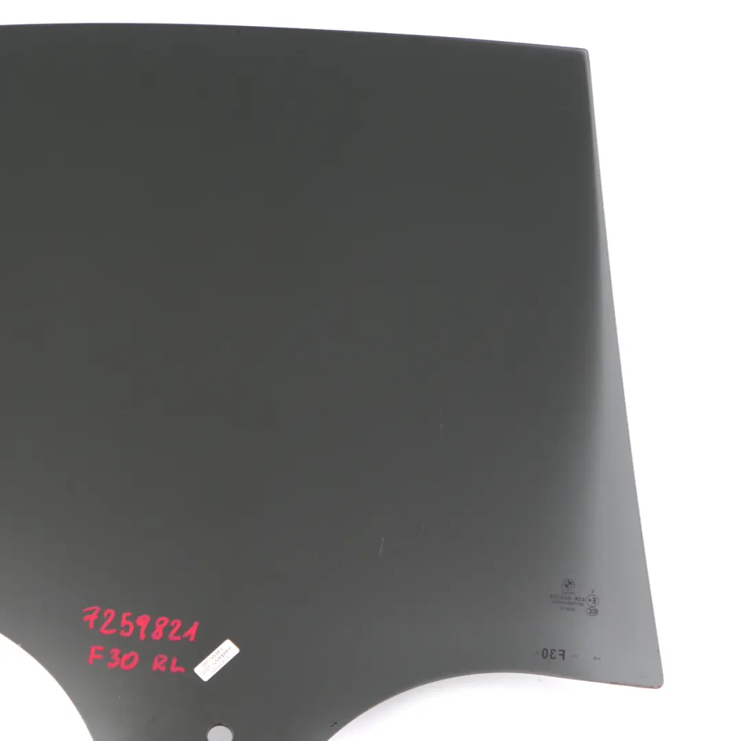 Cristal BMW F30 F80 M3 Trasero Izquierdo Puerta Lado Negro SSG Panel AS3 para con número de pieza 7259821 Cristal BMW F30 F80 M3 Trasero Izquierdo Puerta Lado Negro SSG Panel AS3 - SKU 7259821 - Número de pieza 7259821