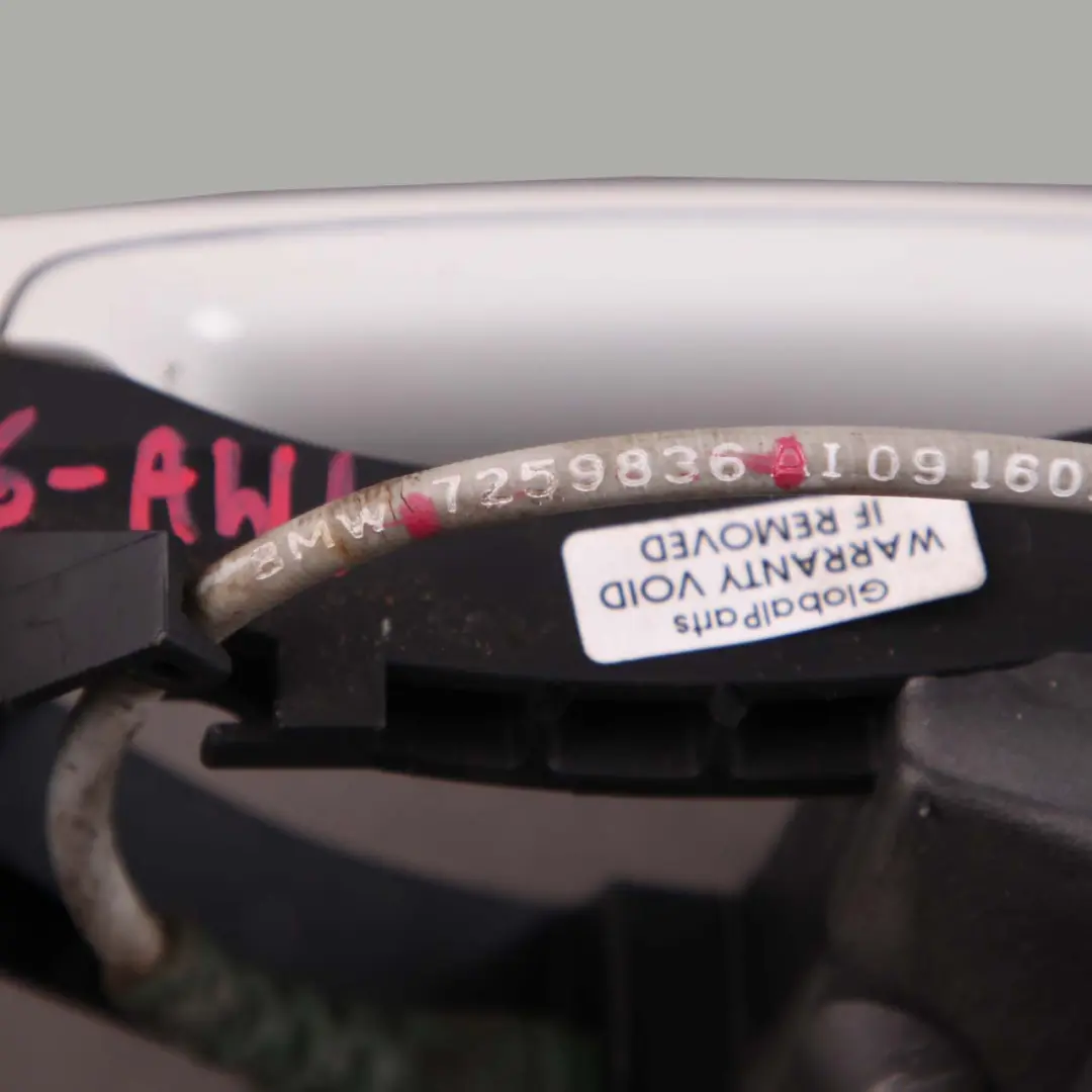 Door Grab Handle BMW F31 Rear Right Outside O/S Alpinweiss Alpine White 300 to with Part number 7259836 Door Grab Handle BMW F31 Rear Right Outside O/S Alpinweiss Alpine White 300 - SKU 7259836-AW1 - Part number 7259836