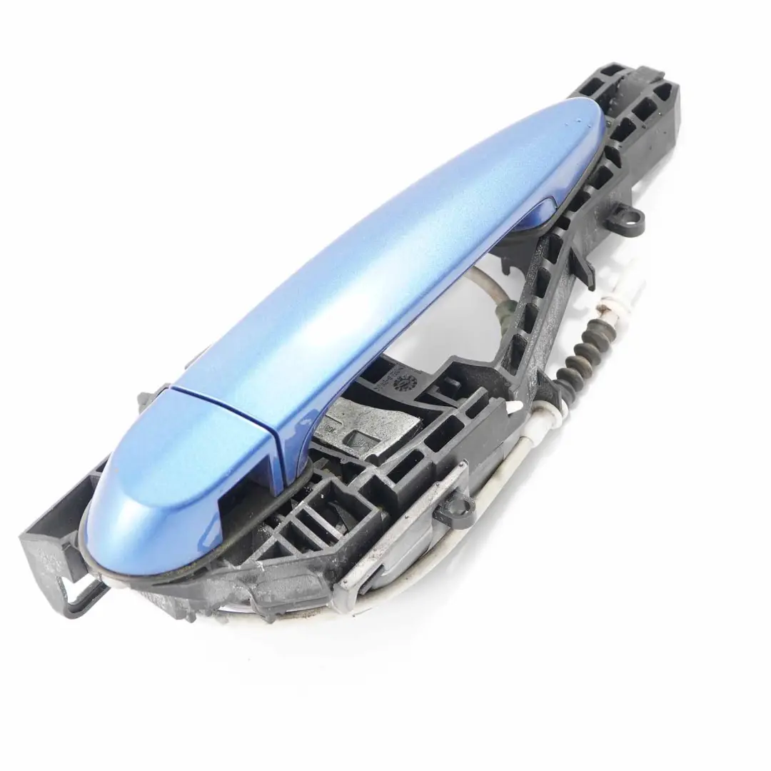 Door Handle BMW F30 F31 Grab Rear Right Outside O/S Estoril Blue Metallic - B45 to  with Part number 7259836  Door Handle BMW F30 F31 Grab Rear Right Outside O/S Estoril Blue Metallic - B45 - SKU 7259836-EB1 - Part number 7259836