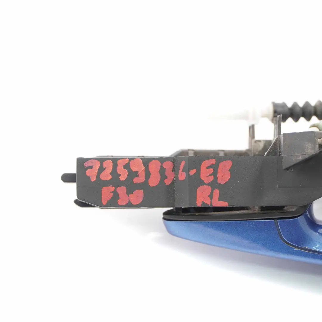  Tür griff BMW F30 F31 Griff hinten links außen Estoril Blau Metallic - B45 - SKU 7259836-EB - Teilenummer 7259836