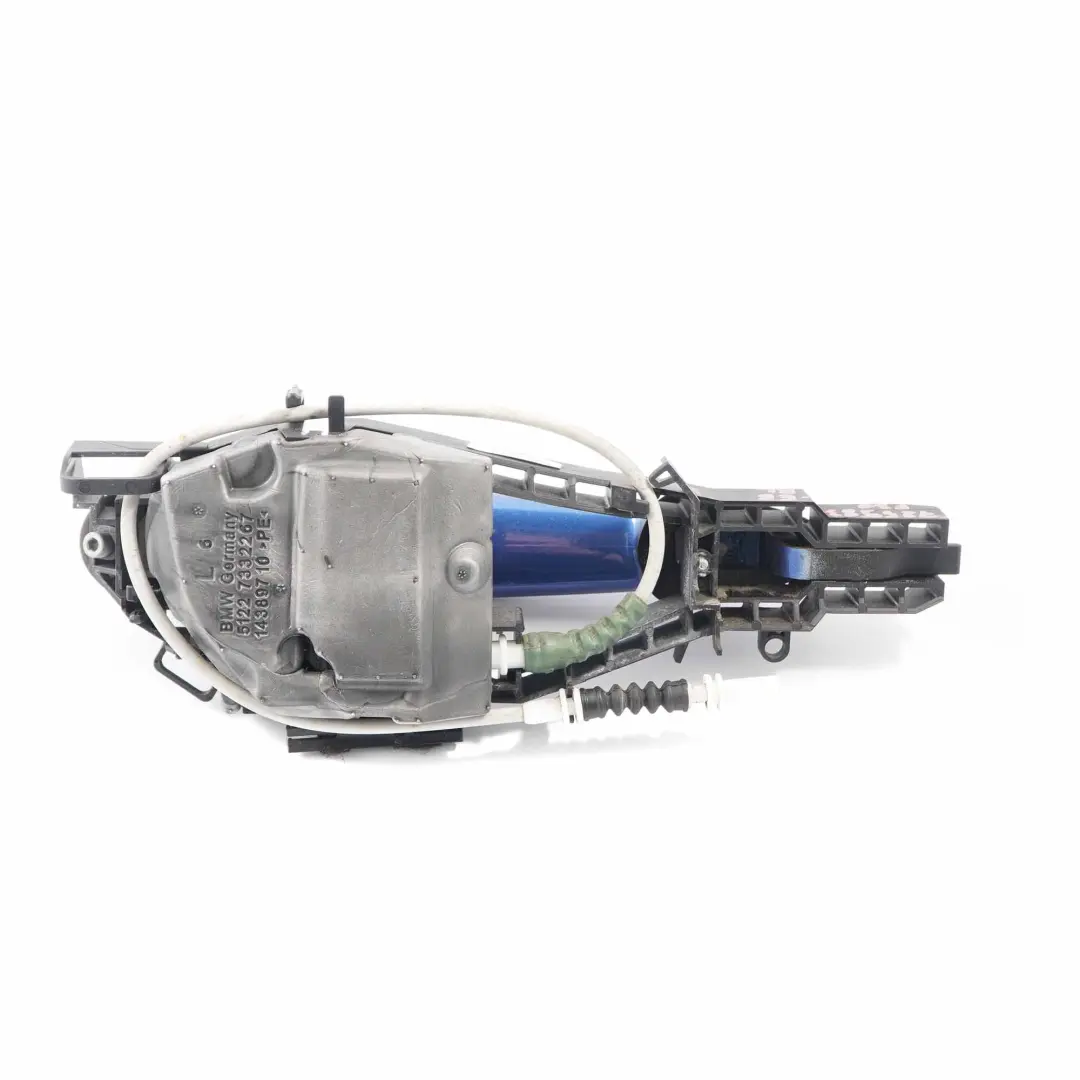  Tür griff BMW F30 F31 Griff hinten links außen Estoril Blau Metallic - B45 - SKU 7259836-EB - Teilenummer 7259836