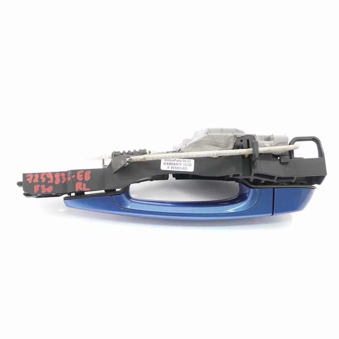  Door Handle BMW F30 F31 Grab Rear Left Outside N/S Estoril Blue Metallic - B45 - SKU 7259836-EB - Part number 7259836