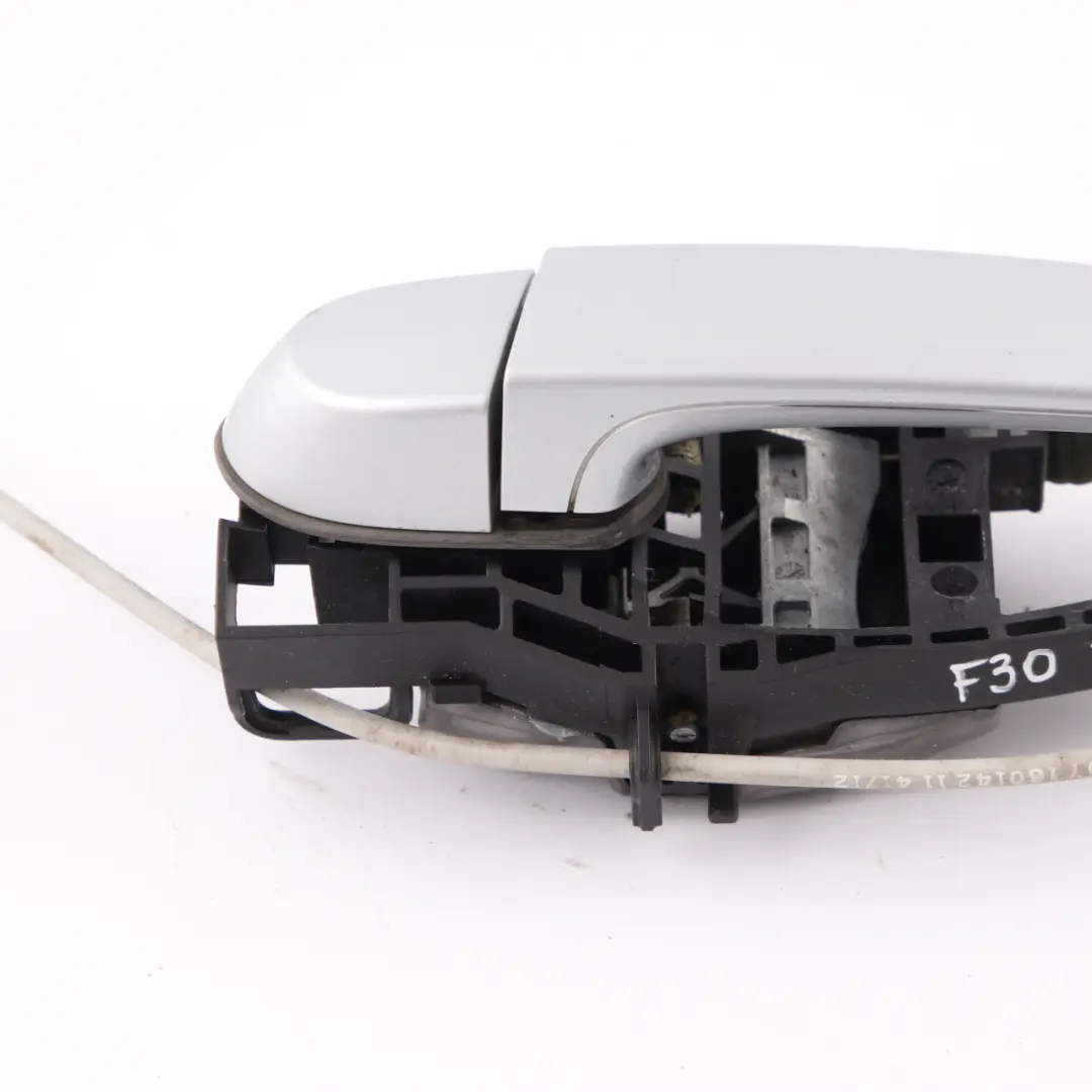  Door Grab Handle BMW F30 F31 Rear Left Outside N/S Glacier Silver Metallic A83 - SKU 7259836-GSB - Part number 7259836