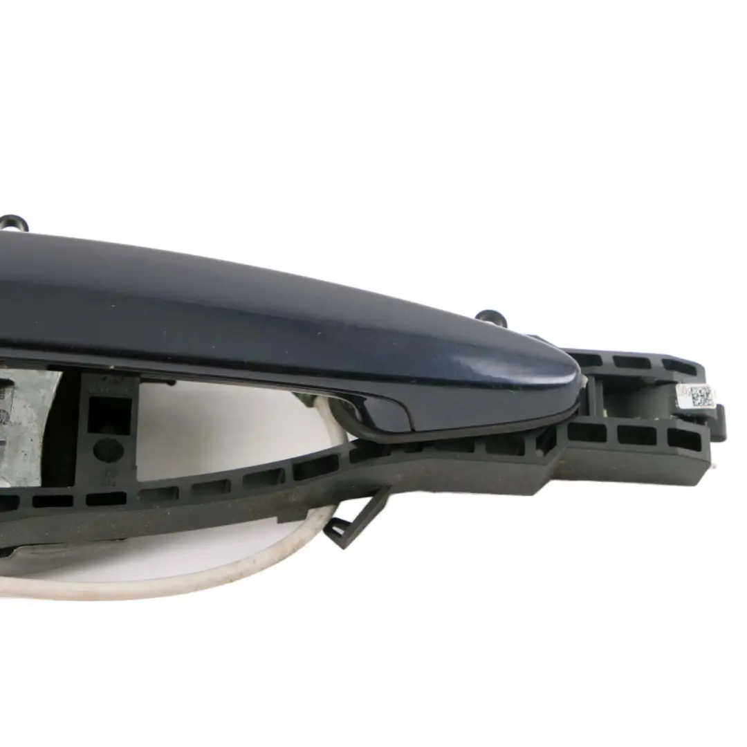 Left Outside Door Grab Handle N/S Imperial Blau Brillant Blue A89 to BMW 3 F31 Rear with Part number 7259836 BMW 3 F31 Rear Left Outside Door Grab Handle N/S Imperial Blau Brillant Blue A89 - SKU 7259836-IBB - Part number 7259836