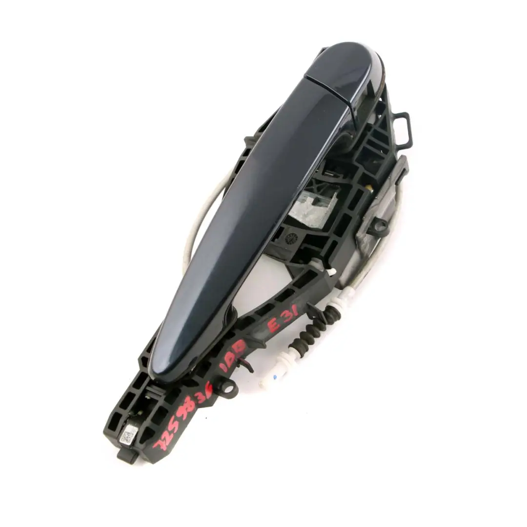 Left Outside Door Grab Handle N/S Imperial Blau Brillant Blue A89 to BMW 3 F31 Rear with Part number 7259836 BMW 3 F31 Rear Left Outside Door Grab Handle N/S Imperial Blau Brillant Blue A89 - SKU 7259836-IBB - Part number 7259836