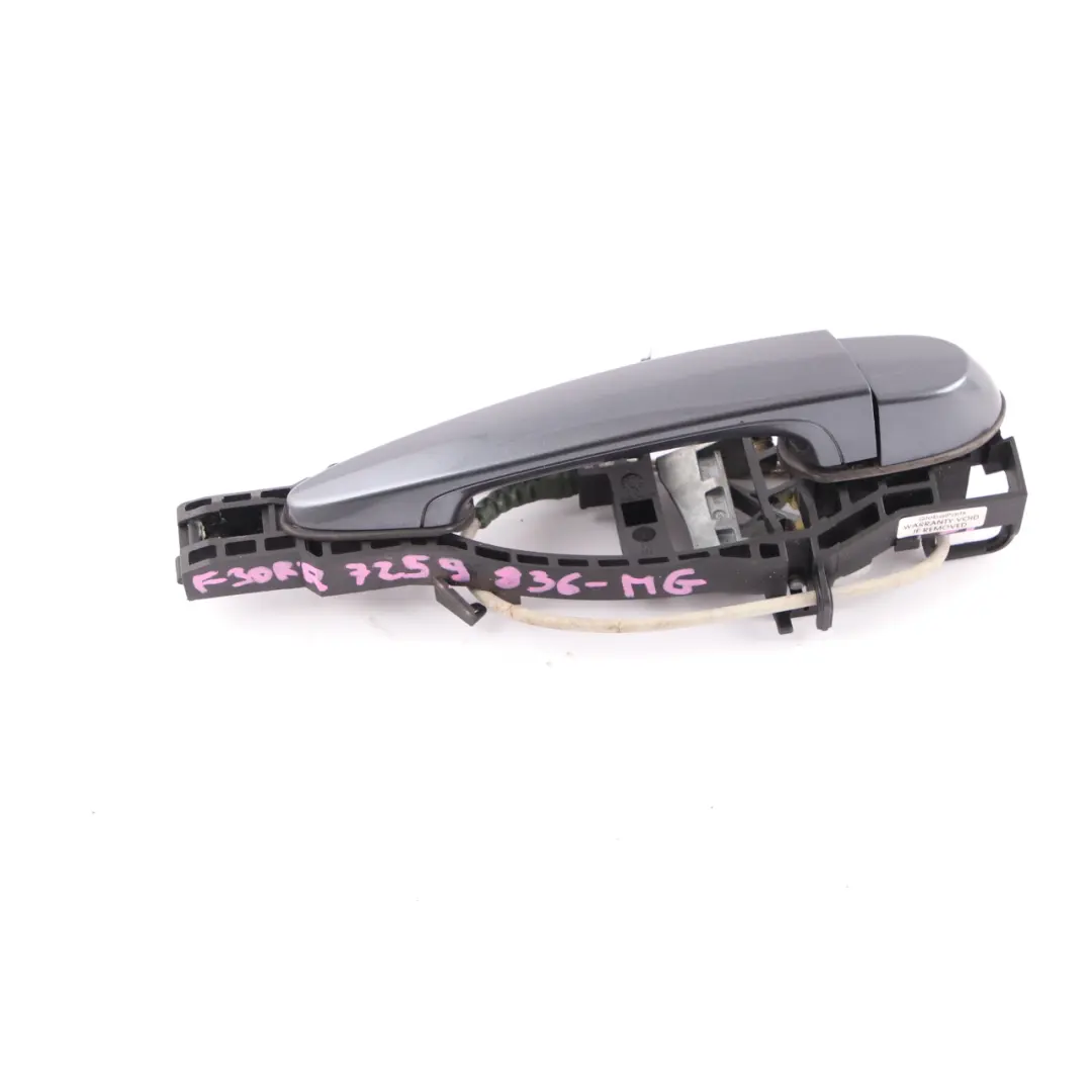 Poignee Porte BMW F30 Arriere Droite Exterieur Mineralgrau Gris Metallique B39 - SKU 7259836-MG1 - Numéro de pièce 7259836