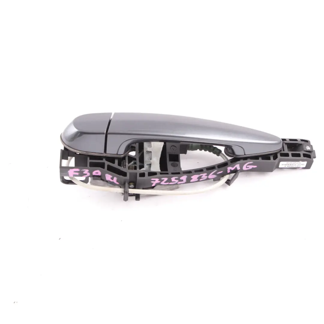 Door Grab Handle BMW F30 F31 Rear Left Outside N/S Mineralgrau Grey Metallic B39 to with Part number 7259836 Door Grab Handle BMW F30 F31 Rear Left Outside N/S Mineralgrau Grey Metallic B39 - SKU 7259836-MG - Part number 7259836