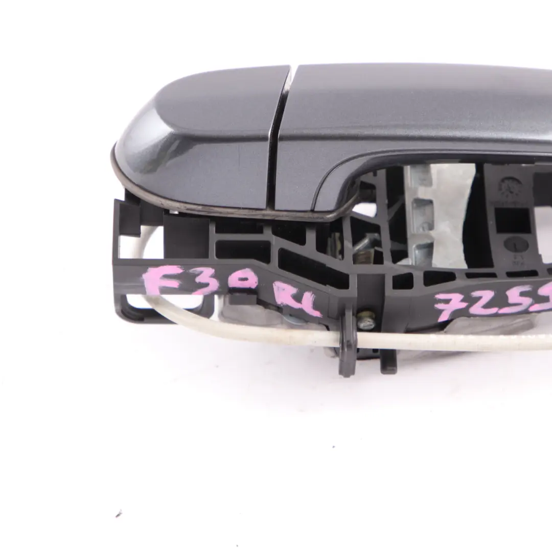 Door Grab Handle BMW F30 F31 Rear Left Outside N/S Mineralgrau Grey Metallic B39 to with Part number 7259836 Door Grab Handle BMW F30 F31 Rear Left Outside N/S Mineralgrau Grey Metallic B39 - SKU 7259836-MG - Part number 7259836