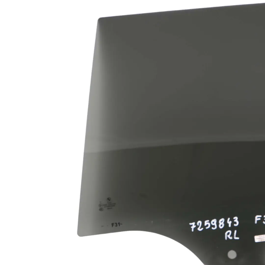 BMW 3 Series F31 LCI Window Door Glass Rear Left N/S Black - SKU 7259843 - Part number 7259843