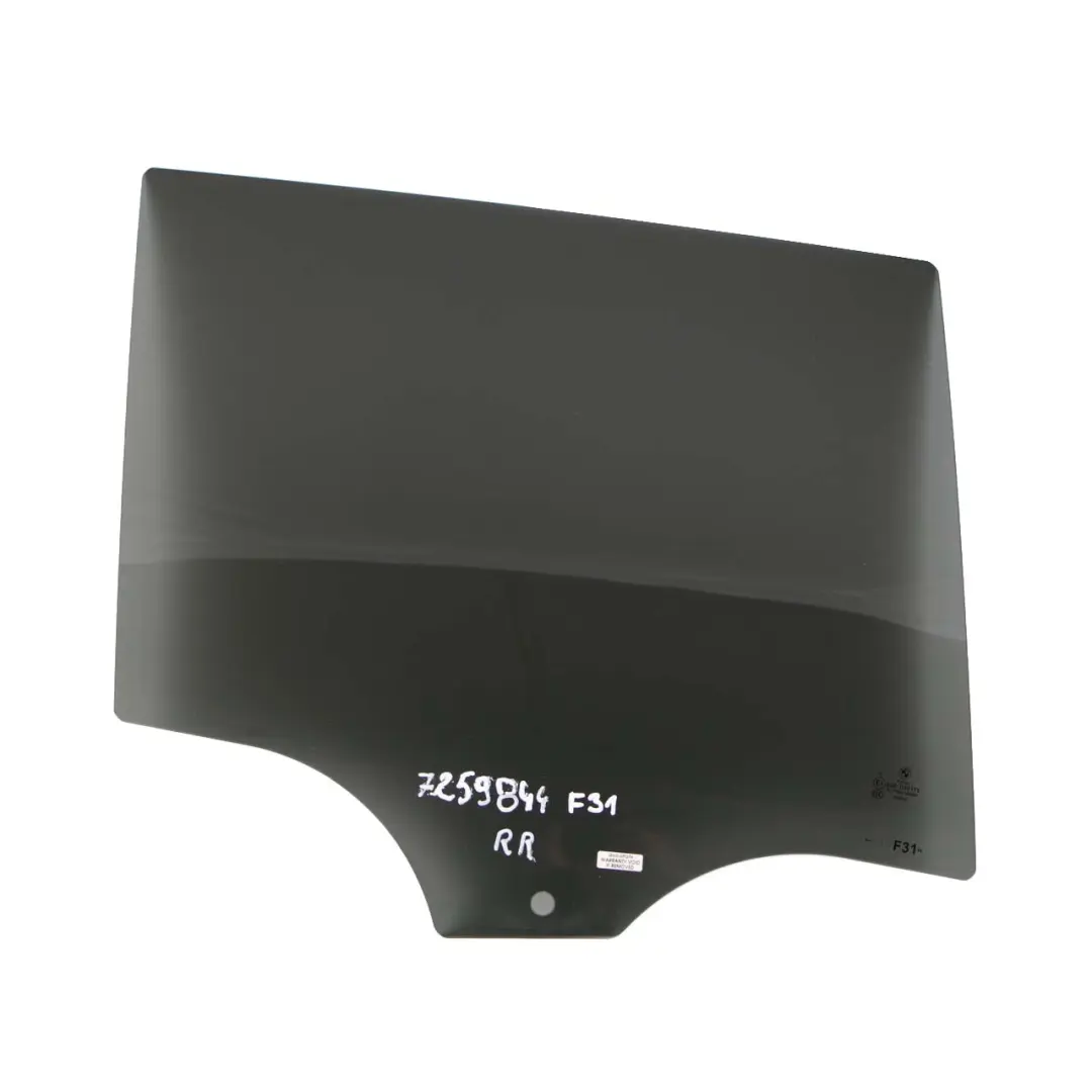 Ventana Puerta Vidrio Trasero Derecho Negro para BMW F31 LCI con número de pieza 7259844 BMW F31 LCI Ventana Puerta Vidrio Trasero Derecho Negro - SKU 7259844 - Número de pieza 7259844