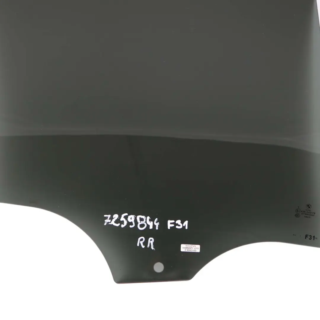Fenster Tür Glas Hinten Rechts Schwarz für BMW F31 LCI mit Teilenummer 7259844 BMW F31 LCI Fenster Tür Glas Hinten Rechts Schwarz - SKU 7259844 - Teilenummer 7259844