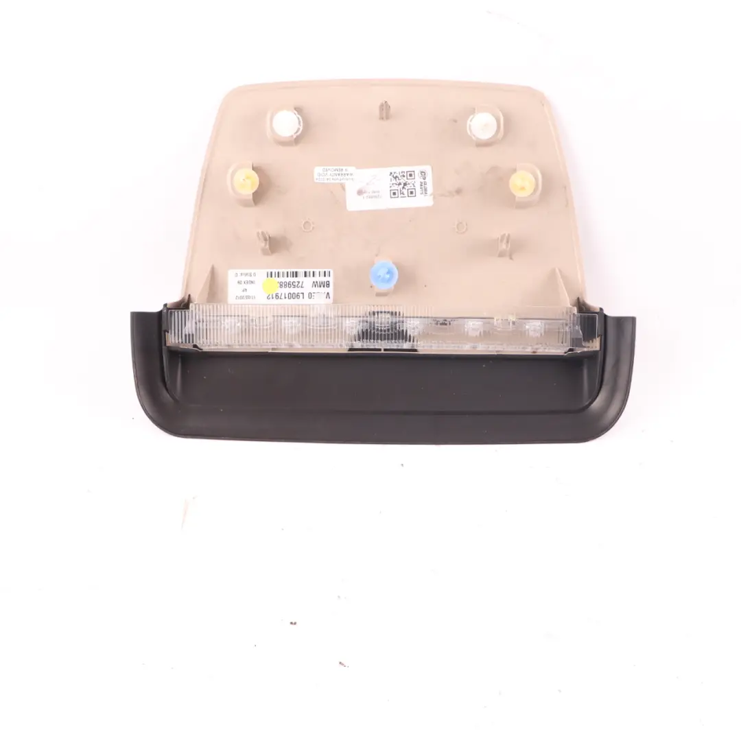 Brake Light BMW F30 Sedan Rear Top Interior Brake Third Stop Lamp Oyster to with Part number 7259882 Brake Light BMW F30 Sedan Rear Top Interior Brake Third Stop Lamp Oyster - SKU 7259882-1 - Part number 7259882
