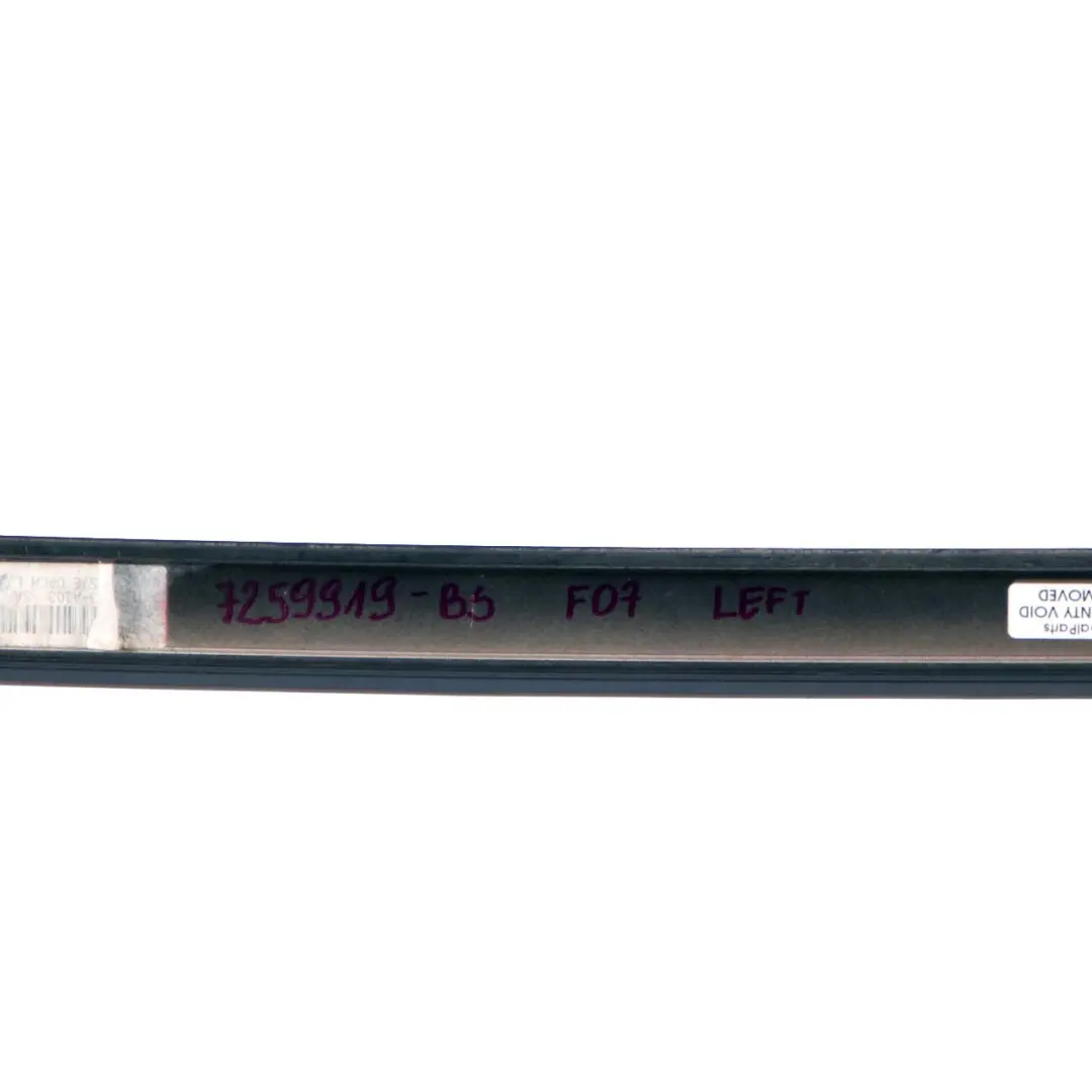  Roof Railing Trim BMW F07 GT Left N/S Moulding Gutter Strip Black Sapphire 475 - SKU 7259919-BS - Part number 7259919