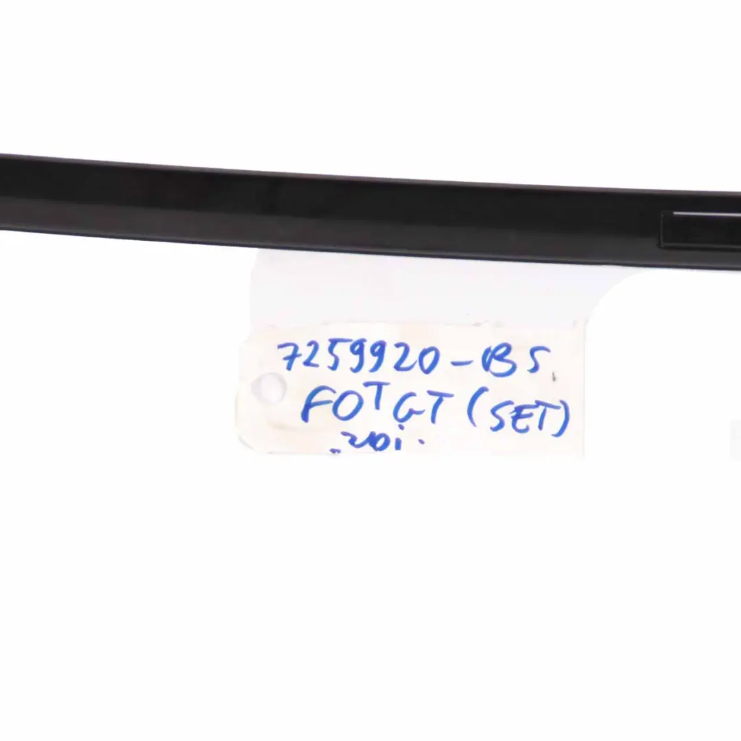  Roof Railing Trim BMW F07 GT Left Right Moulding Strip Set Black Sapphire 475 - SKU 7259920-BS-SET - Part number 7259920