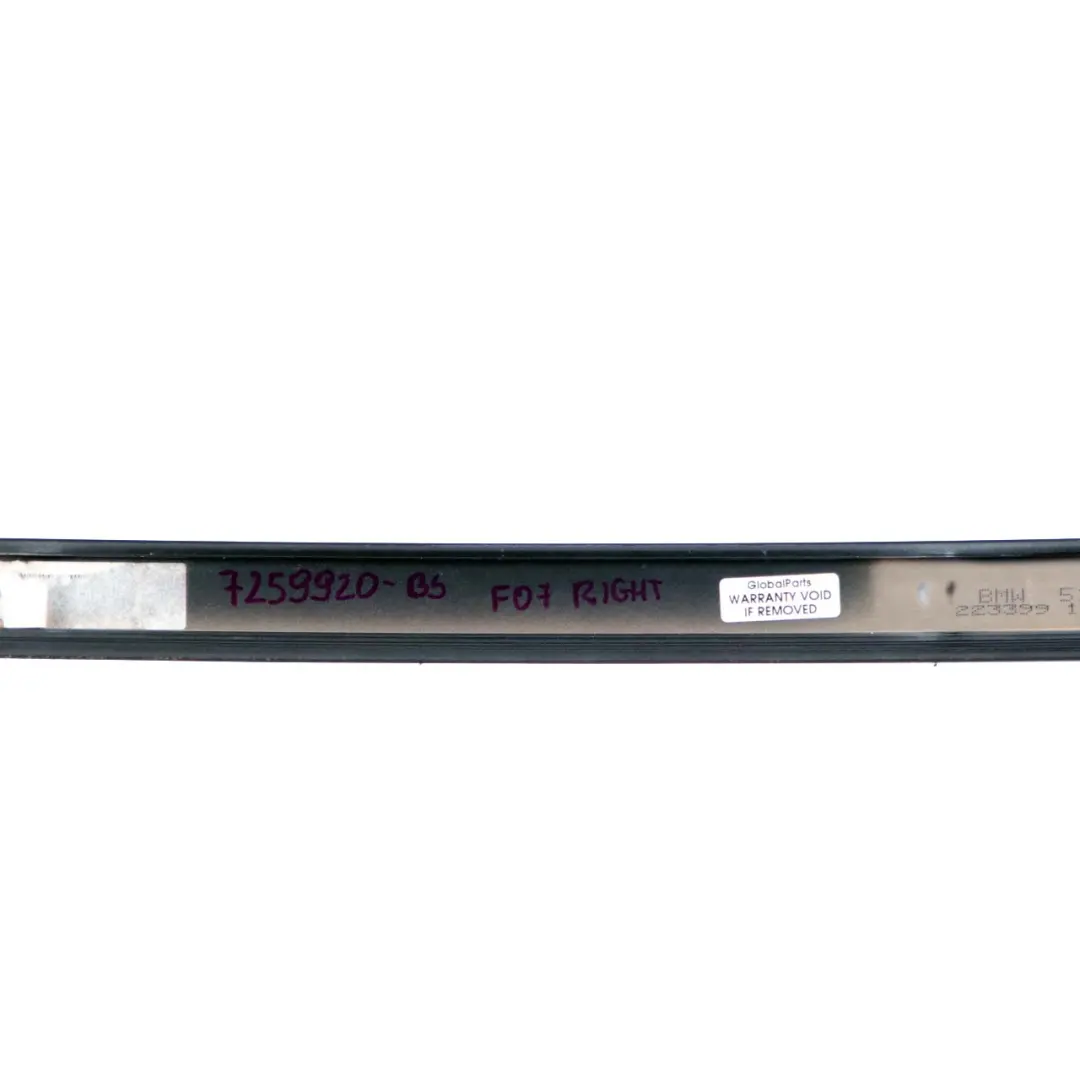  Dachrelingleiste BMW F07 GT Rechts Zierleiste Dachrinne Schwarz Saphir 475 - SKU 7259920-BS - Teilenummer 7259920