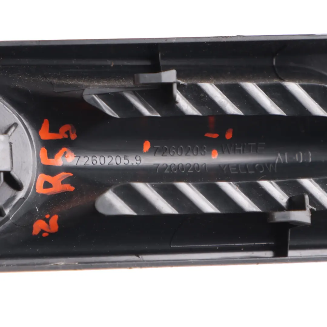 Abdeckung links Schwarz 6313 für BMW Mini Cooper R55 R56 R57 mit Teilenummer 7260203 BMW Mini Cooper R55 R56 R57 Abdeckung links Schwarz 6313 - SKU 7260203-1 - Teilenummer 7260203