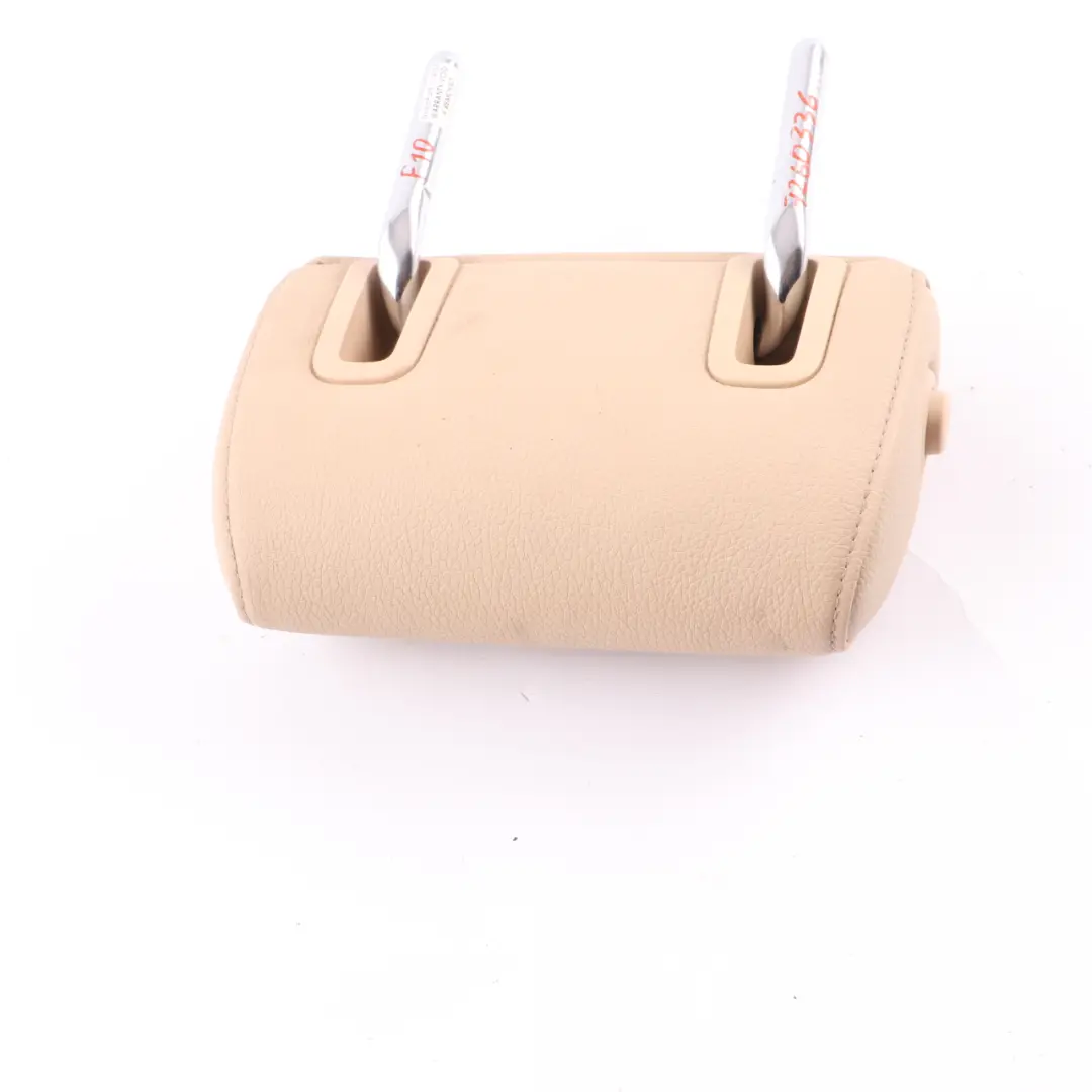 Headrest Rear Seat Centre Leather Dakota Beige to BMW F10 F11 Rear with Part number 7260336 BMW F10 F11 Rear Headrest Rear Seat Centre Leather Dakota Beige - SKU 7260336 - Part number 7260336