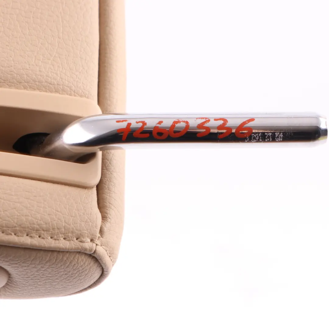 Headrest Rear Seat Centre Leather Dakota Beige to BMW F10 F11 Rear with Part number 7260336 BMW F10 F11 Rear Headrest Rear Seat Centre Leather Dakota Beige - SKU 7260336 - Part number 7260336