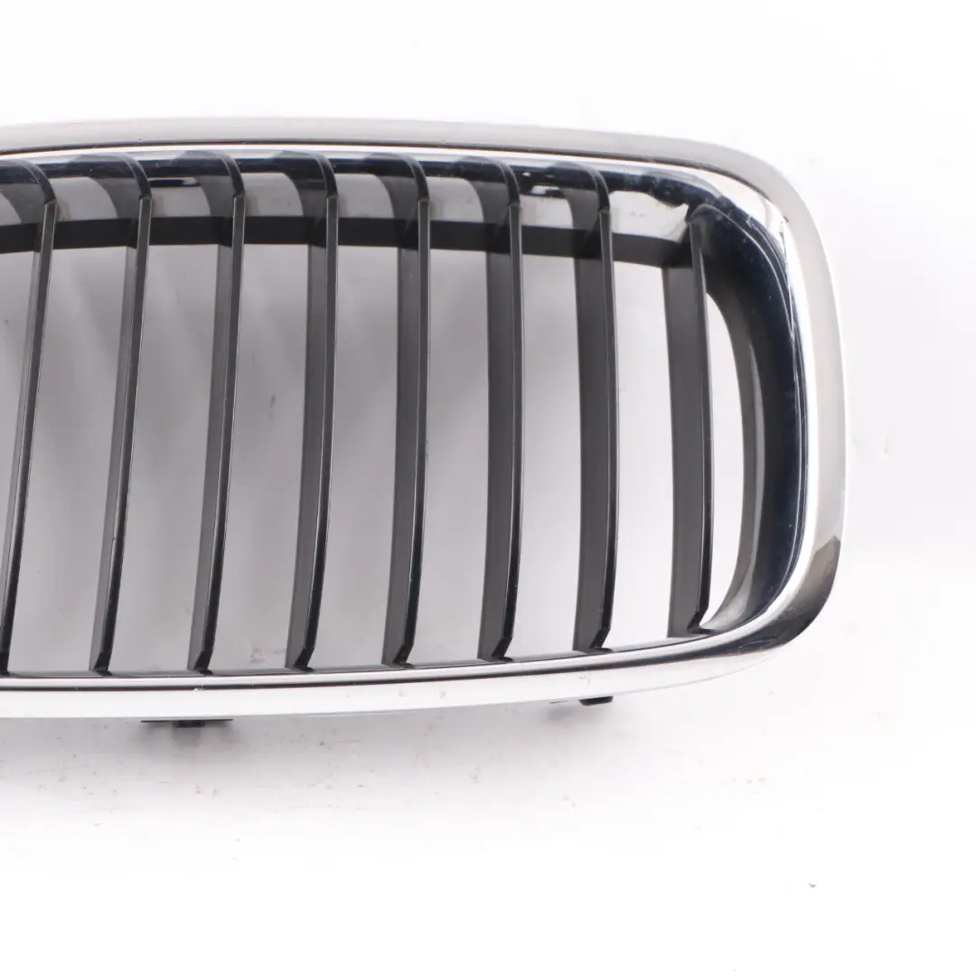 Front Grille BMW F30 F31 Bumper Kidney Cover Frame Left N/S Sport Chrome to with Part number 7260497 Front Grille BMW F30 F31 Bumper Kidney Cover Frame Left N/S Sport Chrome - SKU 7260497 - Part number 7260497
