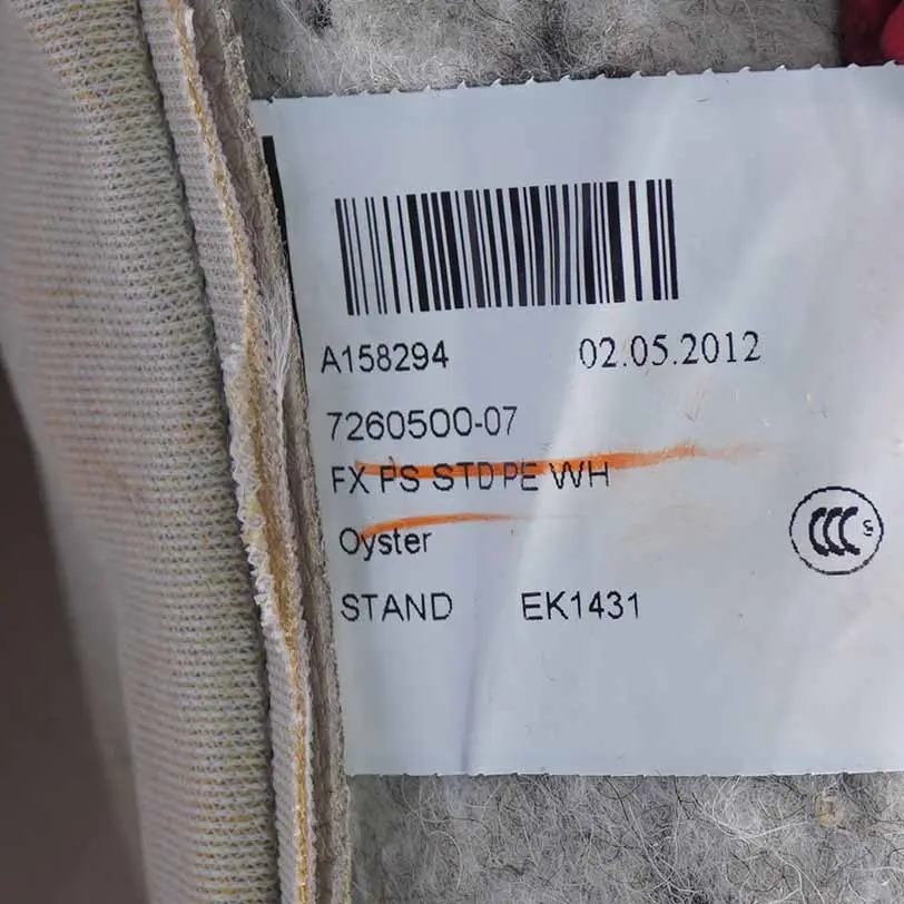 BMW F10 F11 Coprisedile Riscaldato Anteriore Sinistro Destro Schienale Oyster - SKU 7260500-2 - Numero di parte 7260500