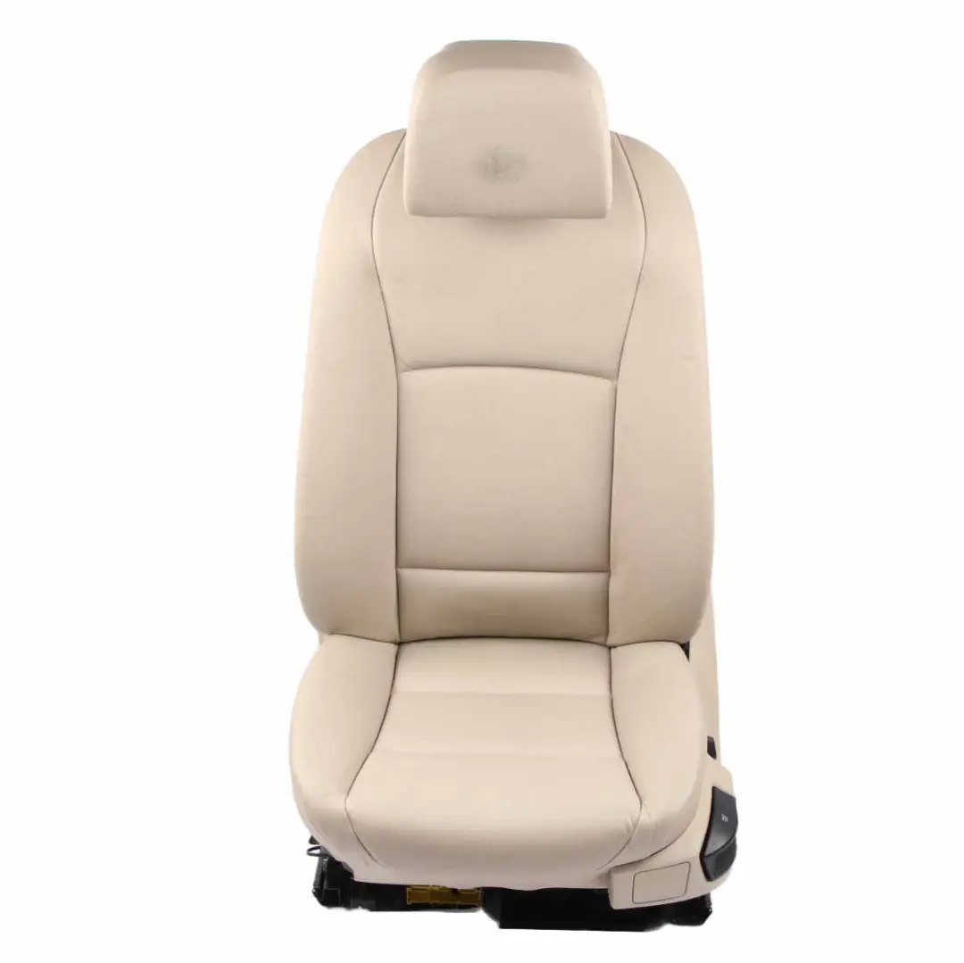 Fotel Siedzenie Lewy Przód Przedni Grzany Skóra Oyster do BMW F10 F11 o numerze 7260500 BMW F10 F11 Fotel Siedzenie Lewy Przód Przedni Grzany Skóra Oyster - SKU 7260500-4 - Numer Części 7260500