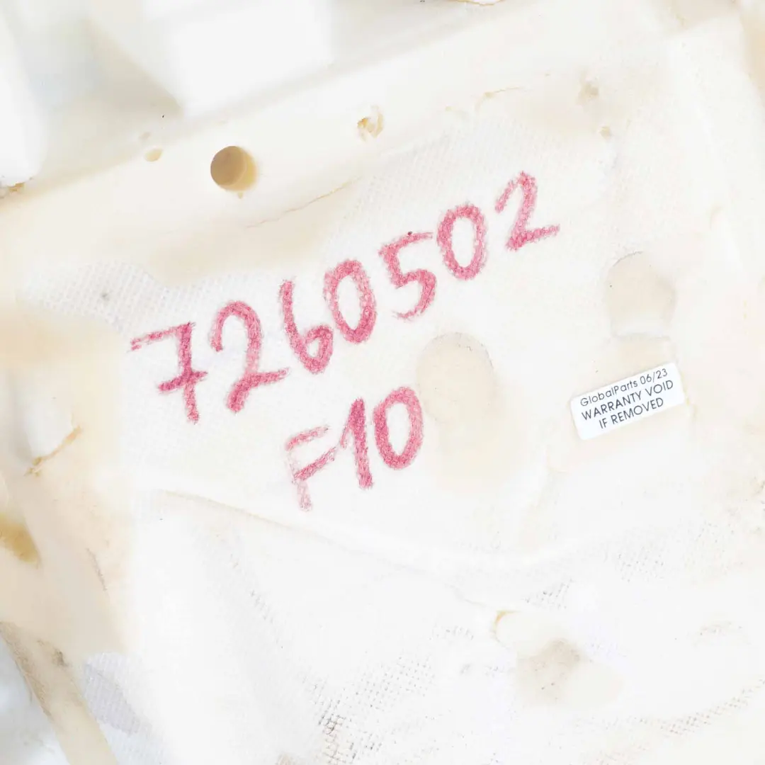 Funda Asiento Delantero Izquierdo Derecho Calefactado Memoria Oyster para BMW F10 con número de pieza 7260502 BMW F10 Funda Asiento Delantero Izquierdo Derecho Calefactado Memoria Oyster - SKU 7260502 - Número de pieza 7260502