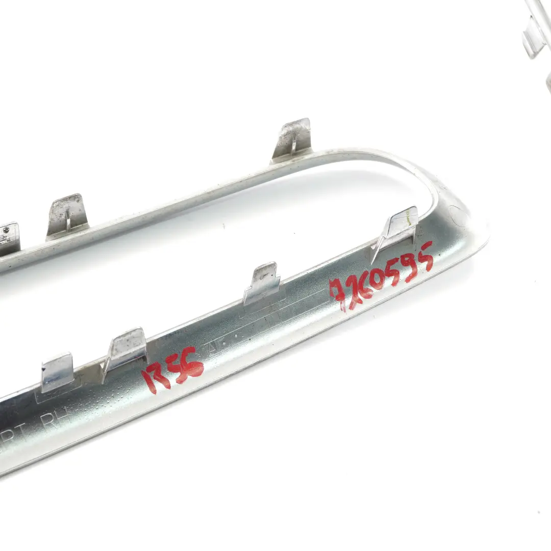 Fendinebbia Mini Cooper R56 R57 LCI Copertura posteriore Cromato SET per con numero di parte 7260595 Fendinebbia Mini Cooper R56 R57 LCI Copertura posteriore Cromato SET - SKU 7260595 - Numero di parte 7260595