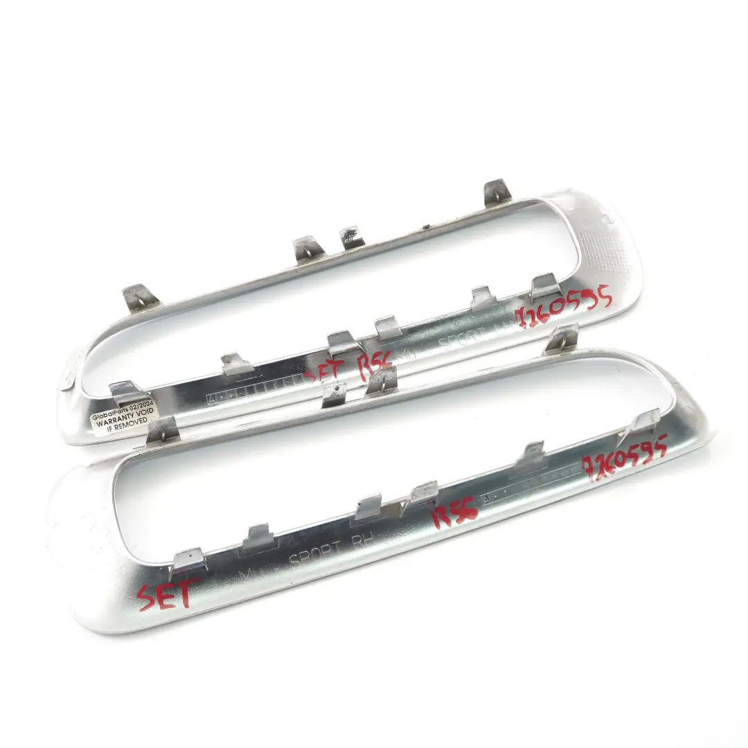 Fendinebbia Mini Cooper R56 R57 LCI Copertura posteriore Cromato SET per con numero di parte 7260595 Fendinebbia Mini Cooper R56 R57 LCI Copertura posteriore Cromato SET - SKU 7260595 - Numero di parte 7260595