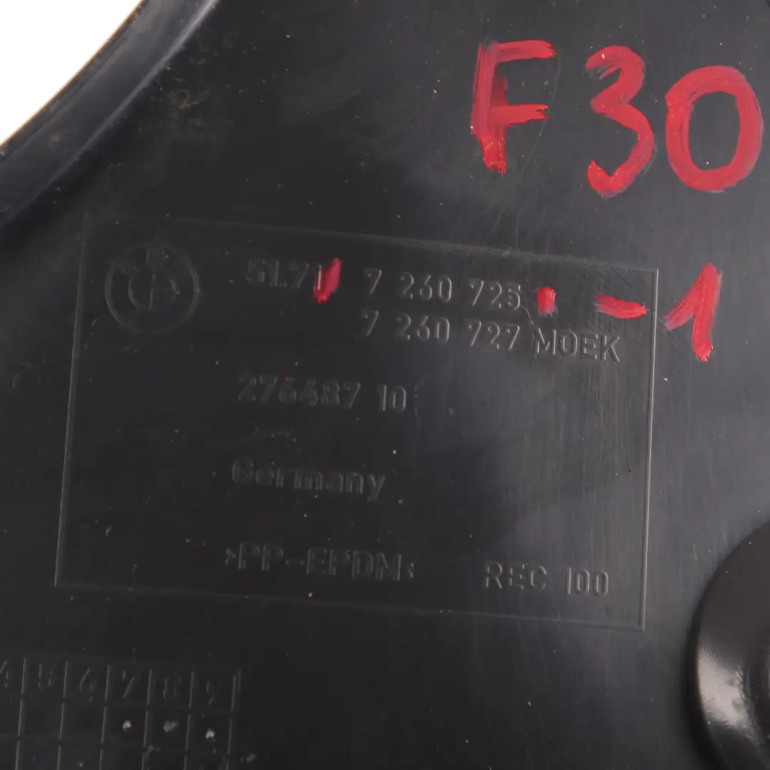 Nadkole Lewy Przód Osłona Część Przednia do BMW F30 F31 o numerze 7260725 BMW F30 F31 Nadkole Lewy Przód Osłona Część Przednia - SKU 7260725-1 - Numer Części 7260725