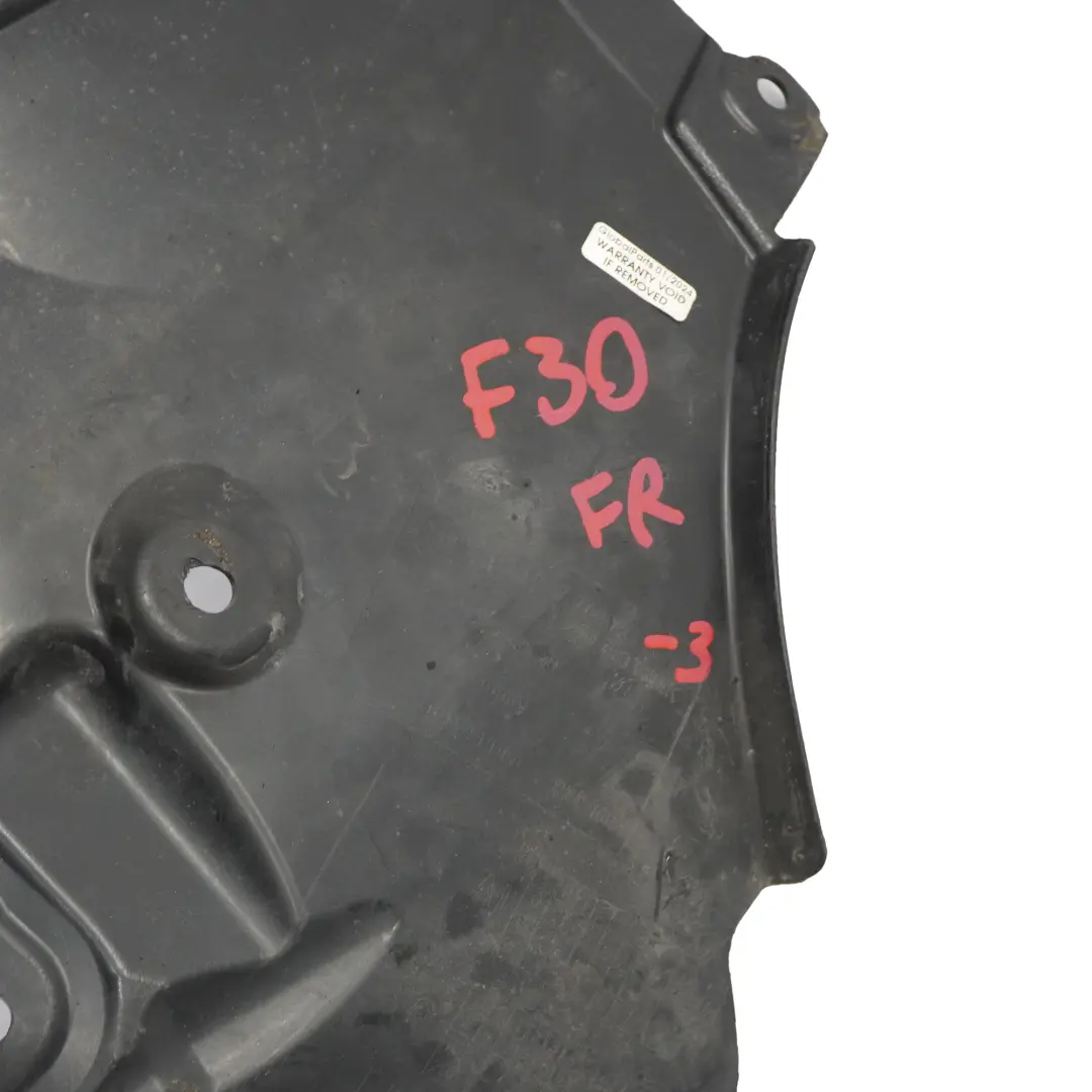 BMW F30 F31 Copertura Paraspruzzi Sezione Anteriore Anteriore Destro - SKU 7260726-3 - Numero di parte 7260726