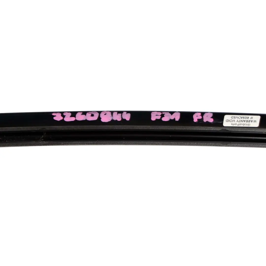  Side Frame Finisher BMW F31 Touring Front Right O/S Door Window Trim Strip Black - SKU 7260944 - Part number 7260944