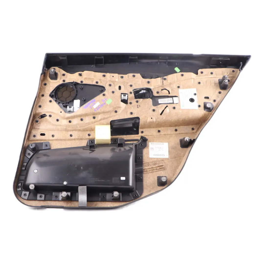  Door Card BMW F07 Rear Left N/S Door Lining Trim Leather Dakota Black - SKU 7261017 - Part number 7261017