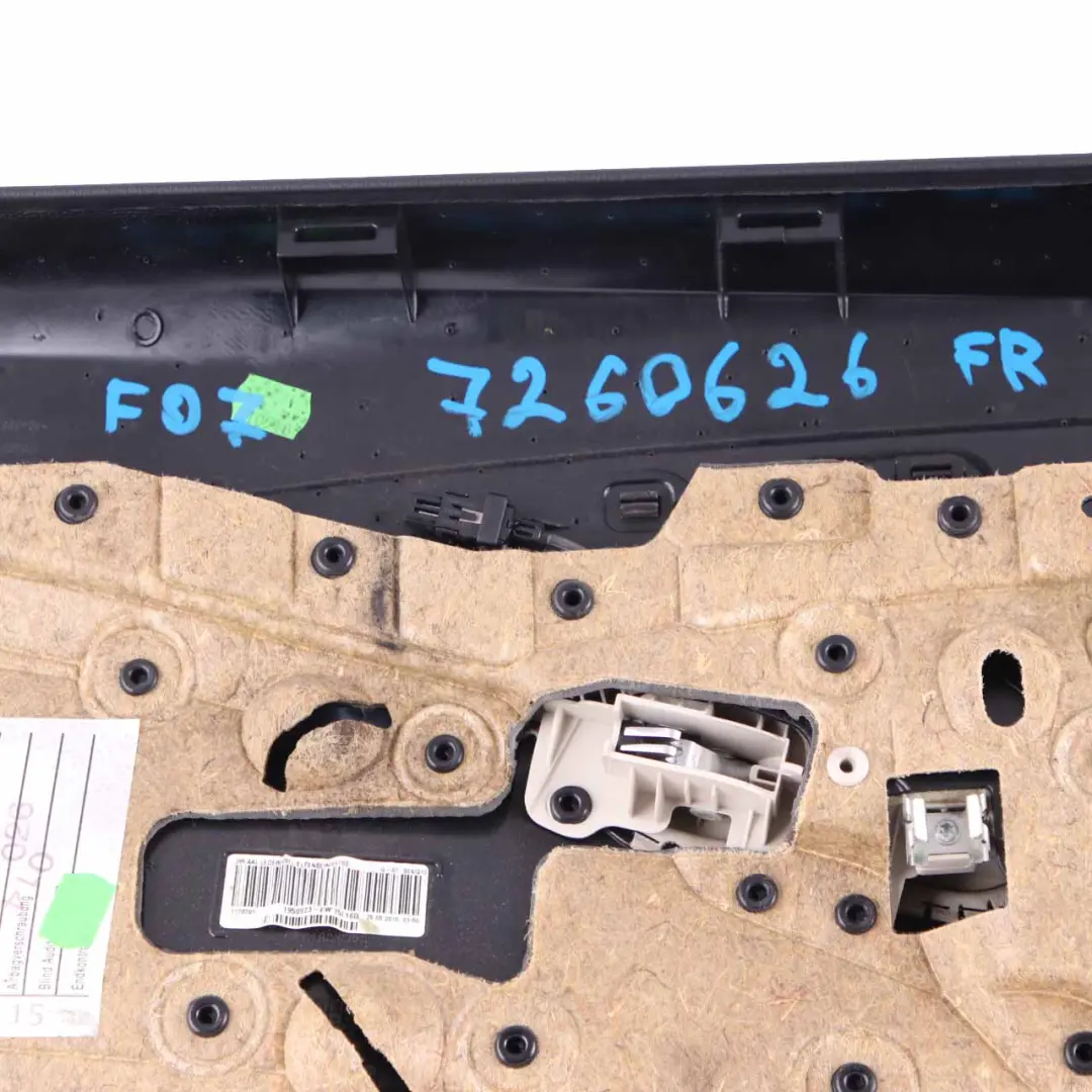 Door Card BMW F07 Rear Right O/S Door Lining Trim Leather Dakota Ivory White to with Part number 7261026 Door Card BMW F07 Rear Right O/S Door Lining Trim Leather Dakota Ivory White - SKU 7261026 - Part number 7261026